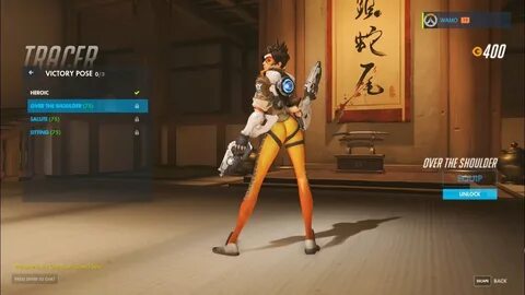 Overwatch - RIP Tracer's Over the Shoulder Pose - YouTube