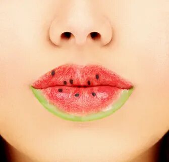 #812018 Lips, Watermelons, Drops - Rare Gallery HD Wallpaper