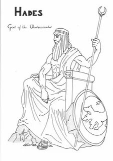 Hades Coloring Page Greek God Mythology Unit Study By Greek 