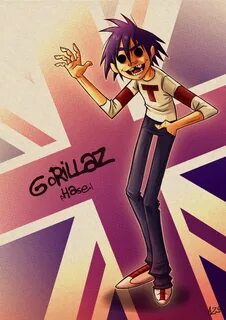 2D Phase 1 Gorillaz art, Gorillaz, Monkeys band