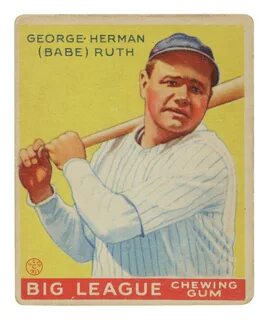 Ruth, George Herman ("Babe") 1933 Goudey #53 Babe Ruth Fine 