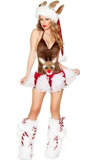 Sexy Rudolph Reindeer Halter Costume XT9831