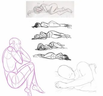 Sleeping Pose Drawing Reference and Sketches for Artists