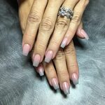 SNS Ombre Nails (pink and grey) Pink ombre nails, Pink acryl