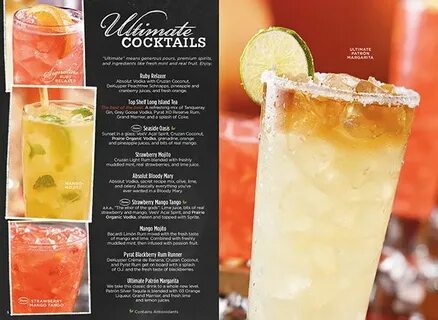 Ruby Tuesday Drink and Dessert Menu Drink menu, Photographin
