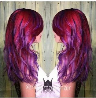 Red, Violet, Purple Mix Artic Fox Hair Dye Sunset hair color