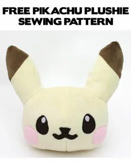 Free Pokemon Pikachu plush plushie sewing pattern Craftsy Pi