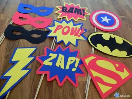 Photo Props The Super Hero Set 10 Pieces party by BabyBinkz,