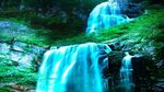 lighted moving waterfall pictures - Wonvo