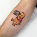 Winnie the Pooh 🐻 done at @inktastic_tattoo Winnie the Pooh 