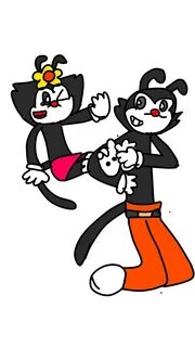 Yakko tickling Dot paws by Francopokes12 on DeviantArt