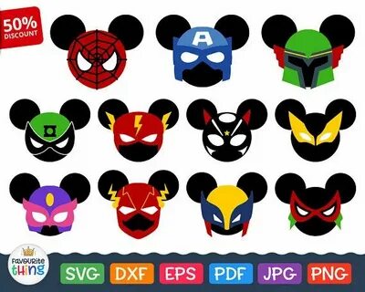 Mickey Super Hero Svg Mouse Head Svg Disney superhero Svg Su