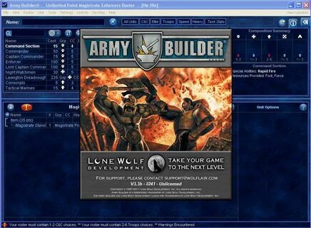 Army Builder download for free - SoftDeluxe
