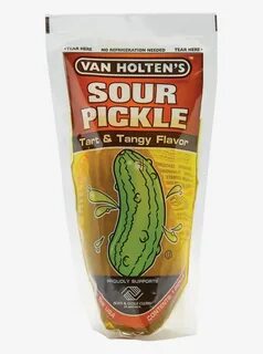 Sour Pickle In A Pouch - Van Holten's Sour Pickle Transparen