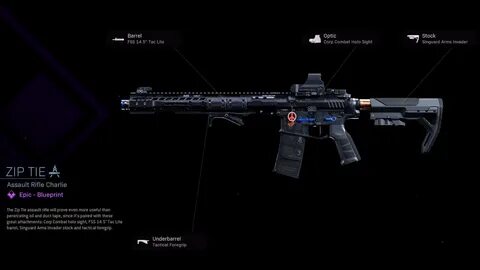 Zip Tie COD Warzone and Modern Warfare Weapon Blueprint Call