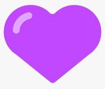 Transparent Purple Hearts Clipart - Transparent Background P