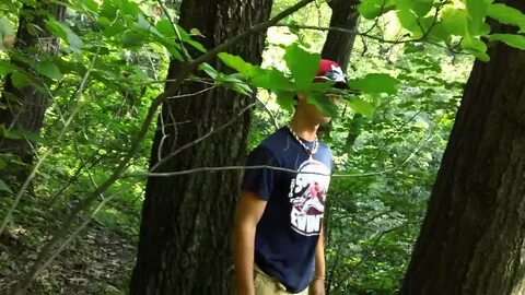Guy has to shit in woods - YouTube