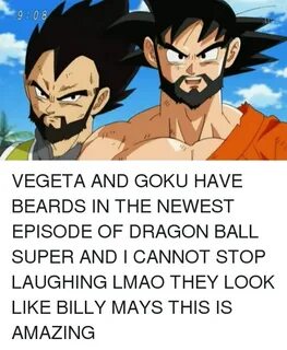 9 0 8 VEGETA AND GOKU HAVE BEARDS IN THE NEWEST EPISODE OF D