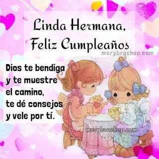 mensaje feliz cumpleaños bendiciones hermana Feliz cumpleaño