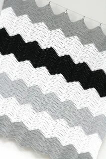 Large Stripe Chevron Blanket Pattern! Chevron blanket, Blank