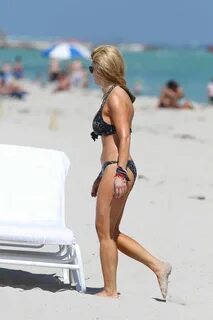 Jill Martin in Bikini at a Beach in Miami - HawtCelebs