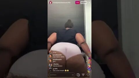 Lovely Peaches Twerking On Instagram Live - YouTube