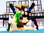 MMD Mixed Wrestling Dominate! (2) by tousato on DeviantArt