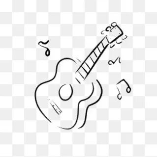 Download High Quality guitar clipart black and white Transpa