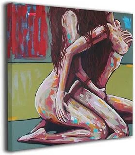 Canvas Wall Art Woman Lesbian Sexual Sensual Lovers Decor Pi