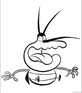 Oggy and the Cockroaches Coloring Pages TV Film Printable 20