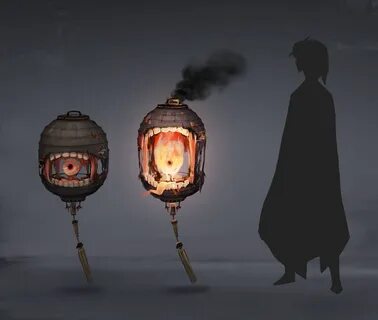 ArtStation - Lantern Yokai, Nolan Lu Sorceress art, Sci fi c