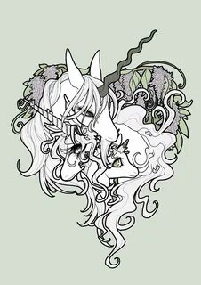 Affection by inkscribble on deviantART Unicorn tattoos, Unic