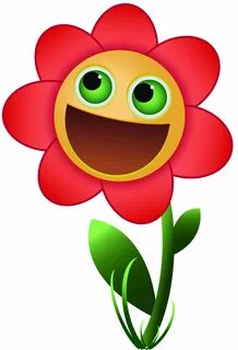 flower with happy face clipart - Clip Art Library