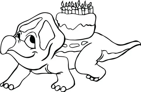 Dinosaur Birthday Coloring Pages at GetDrawings Free downloa
