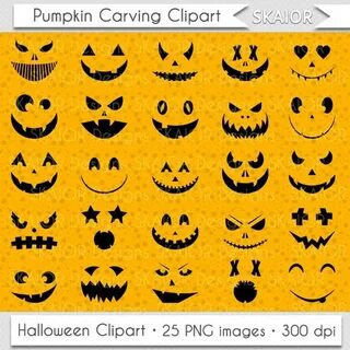 Artículos similares a Pumpkin Clipart Halloween Clipart Pump