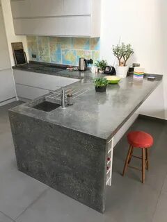 Hither Green Cast In-Situ Kitchen Concrete Worktops - IN-SIT