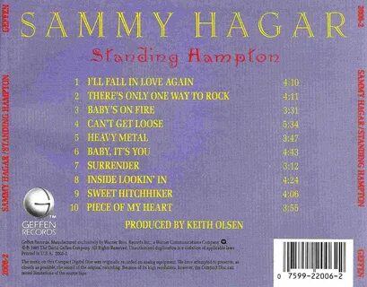 Sammy Hagar Standing Hampton (1981) : Back CD Covers Cover C