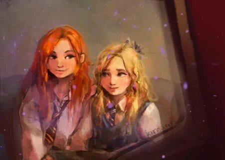 ginny/luna by Arastasya on DeviantArt Harry potter fan art, 