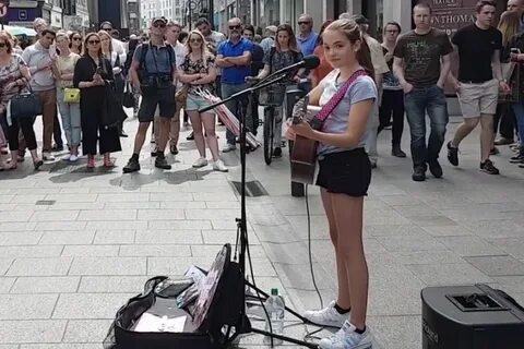 The 12-year-old girl who went viral for busking on Grafton S