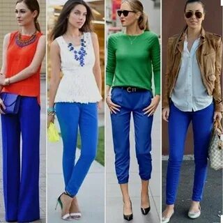 Pin by Elain Gingoyon on Fashionista me Blue pants outfit, C