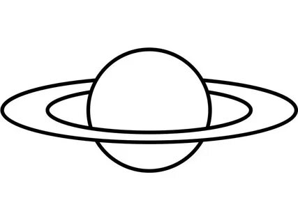 Simple Saturn 2 Coloring Page - Free Printable Coloring Page