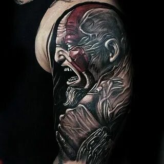 30 Kratos Tattoo-Designs für Männer - God Of War Ink-Ideen #