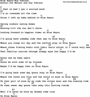 blue_bayou-roy_orbison.png (1728 × 1861) Song lyrics and cho