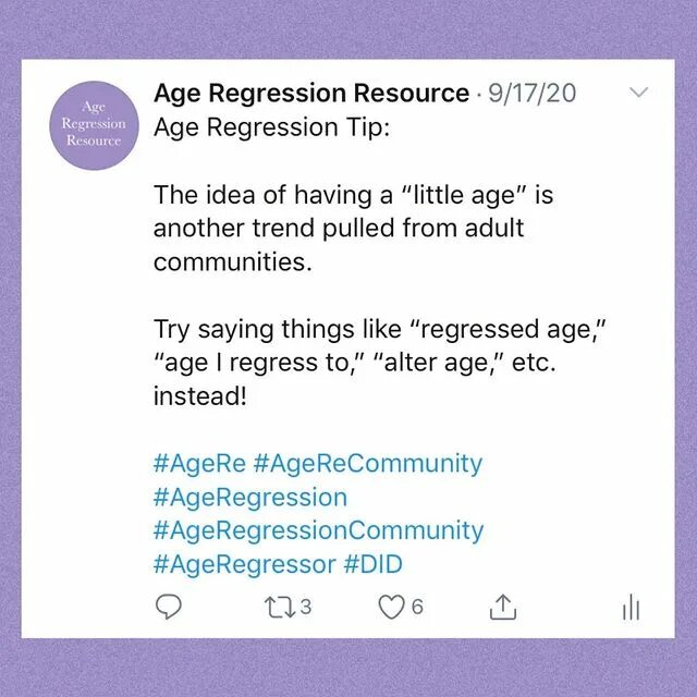 Age Regression Tip #ageregression #agere #ageregressor #agerecommunity #age...