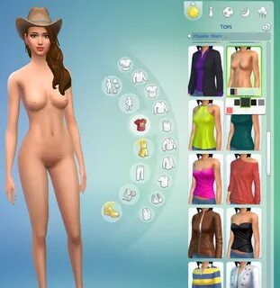 Age 18+(NSFW) Sims 4 Nude Skin Replacement Top + Bottom Fema