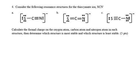 Solved 4. Consider the following resonance structures for Ch
