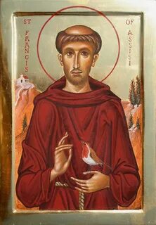 St Francis of Assisi - Aidan Hart Sacred Icons