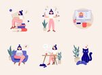 Free Remote Work Illustrations illustrations Vectors SVGs an