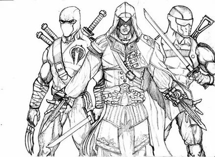 Download Assassin coloring for free - Designlooter 2020 👨 🎨