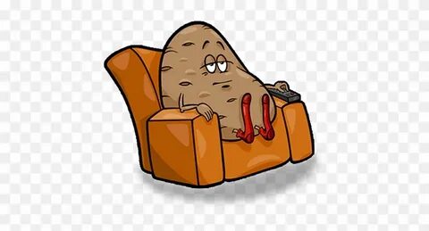 Couch Potato Cartoon - Free Transparent PNG Clipart Images D